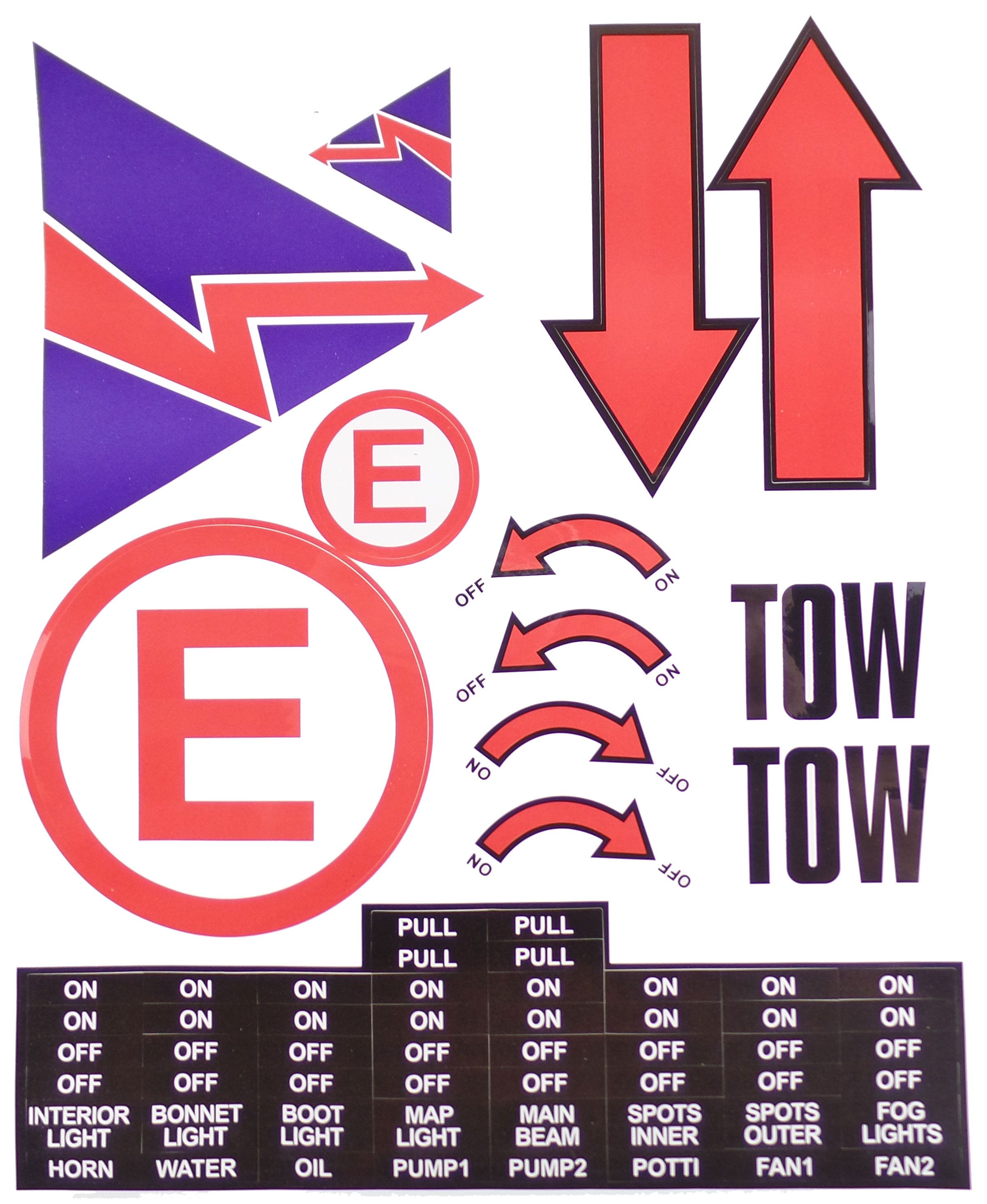 Scrutineer Sticker Sheet